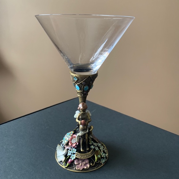 Kirks Folly forget-me-not angel gem-studded goblet. Rare, collectible.❣️ - Picture 12 of 12